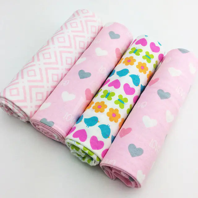 Set of 4 Baby Swaddles