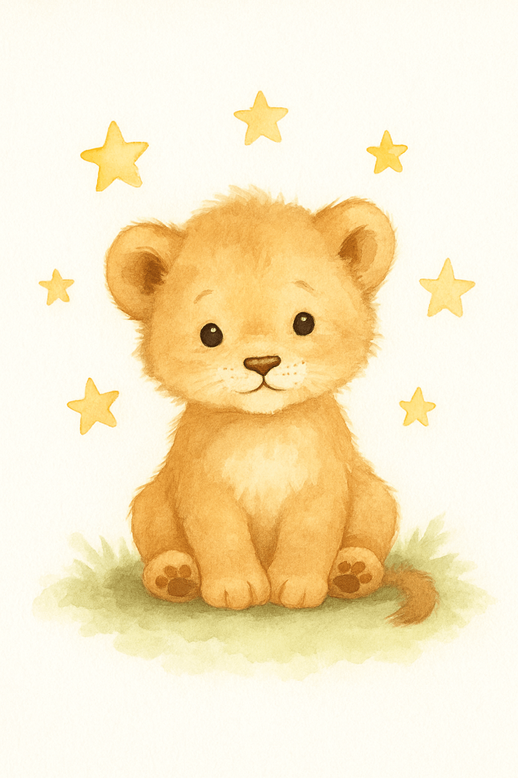 Lion Cub Poster - Digital Download - Baby Cuddle Me