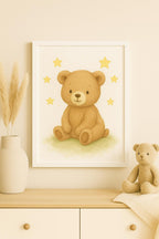 Set of 3 Baby Animal Nursery Prints: Lamb, Puppy, Teddy Bear (Digital Download) - Baby Cuddle Me